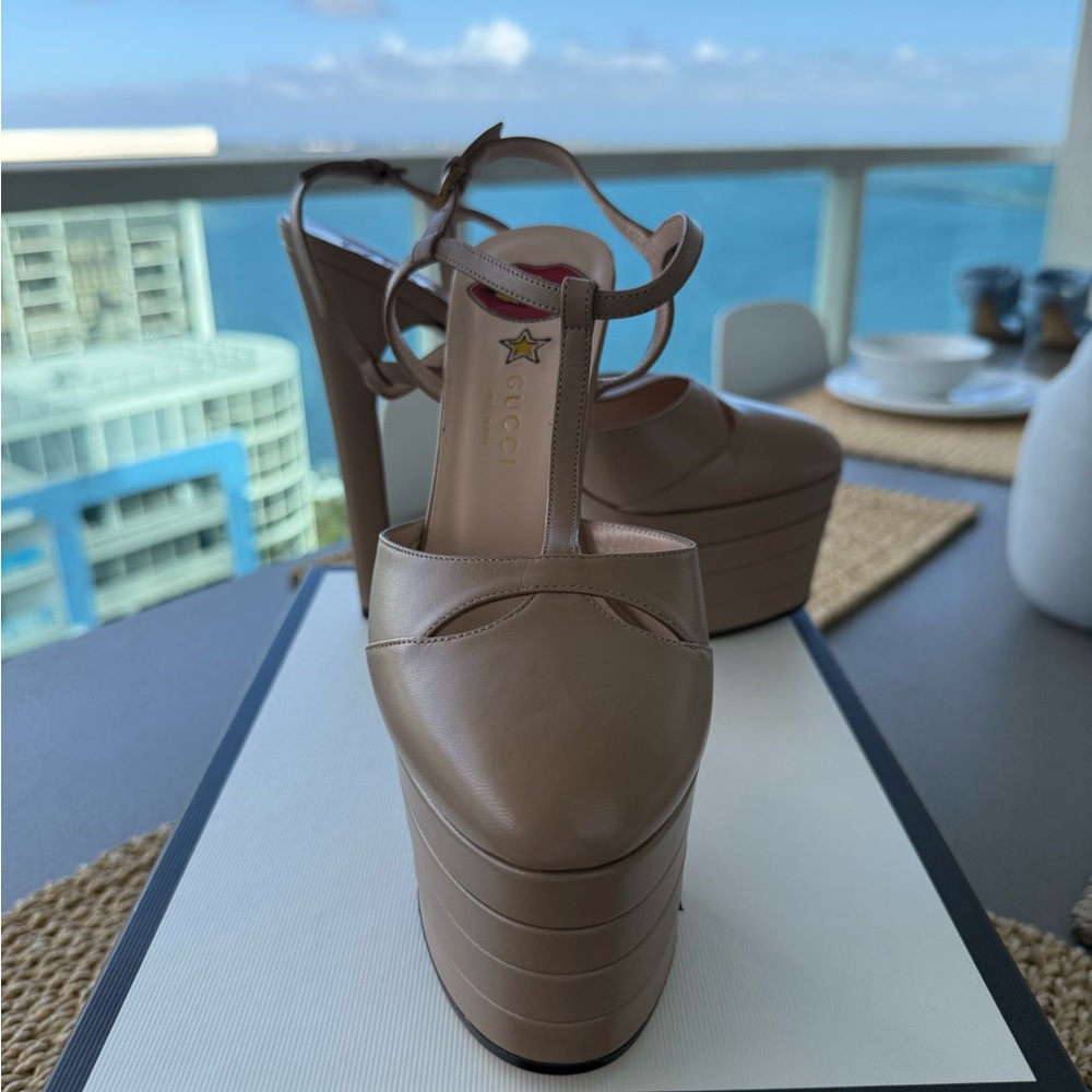 Gucci tan color hight heels - Picture 8 of 9